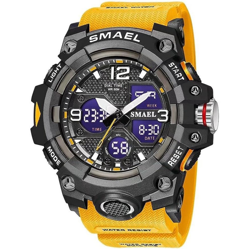 SMAEL Men's Military Outdoor Waterproof Sports Digital LED Waterproof Wristwatch